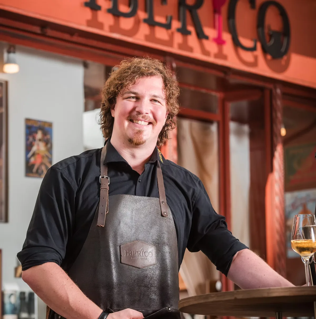 Christoph Filip from Iberico Salzburg standing in the restaurant